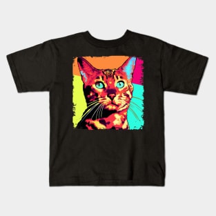 Toyger Pop Art - Cat Lover Gift Kids T-Shirt